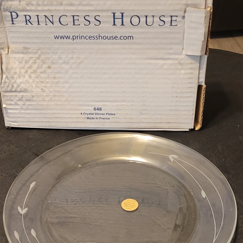 Princess House Crystal Dinner Plate